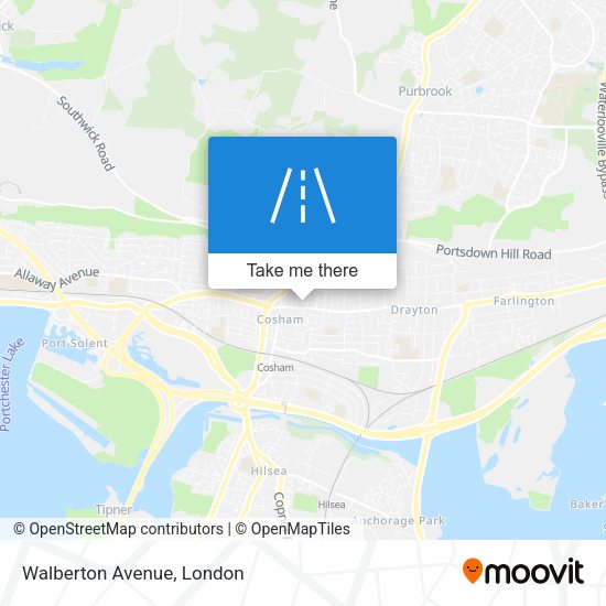 Walberton Avenue map
