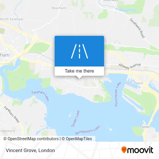 Vincent Grove map