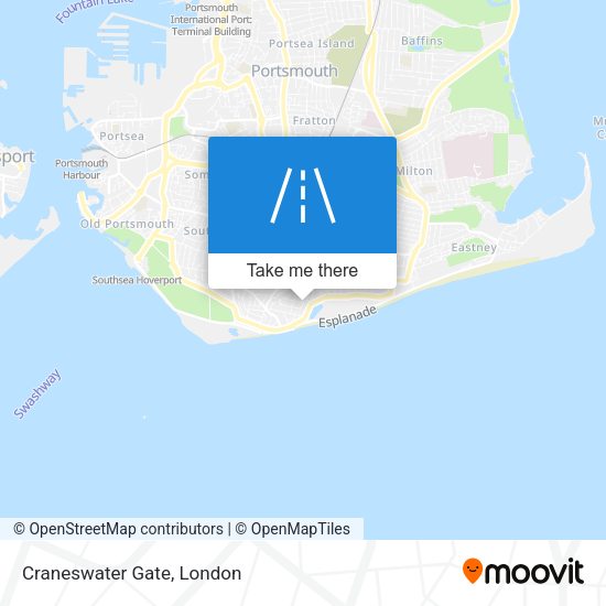 Craneswater Gate map