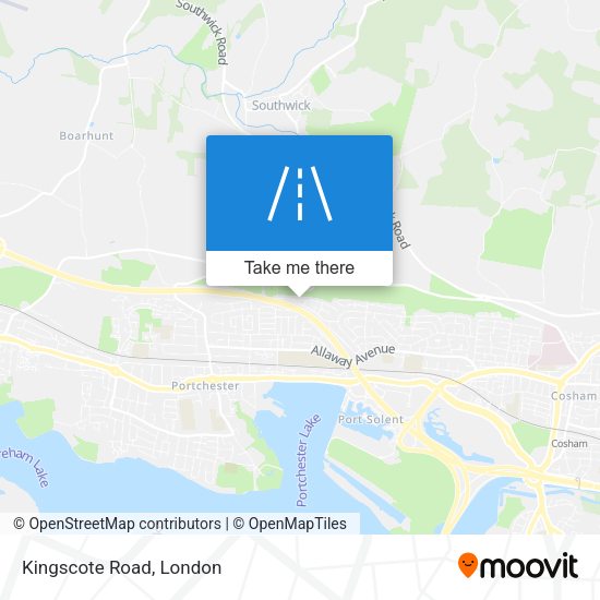 Kingscote Road map