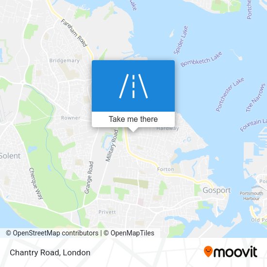 Chantry Road map