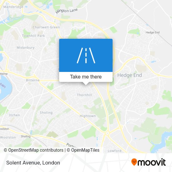 Solent Avenue map