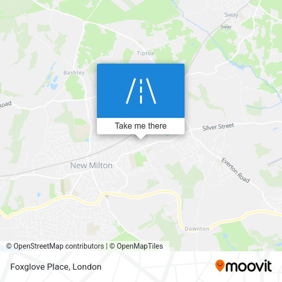Foxglove Place map