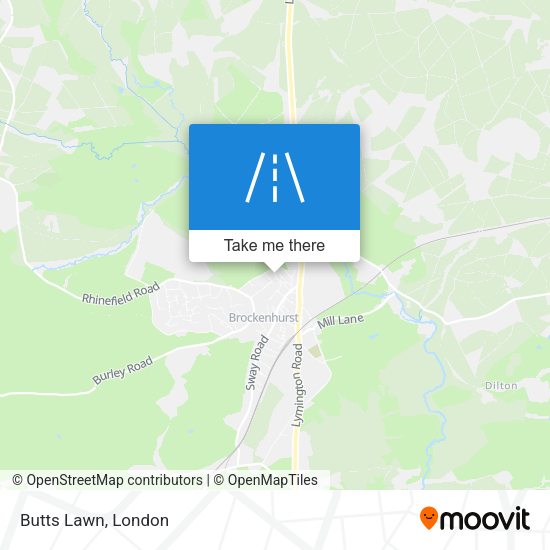 Butts Lawn map