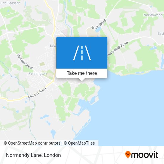 Normandy Lane map