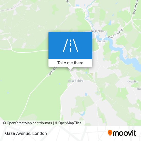 Gaza Avenue map
