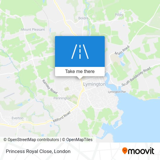 Princess Royal Close map