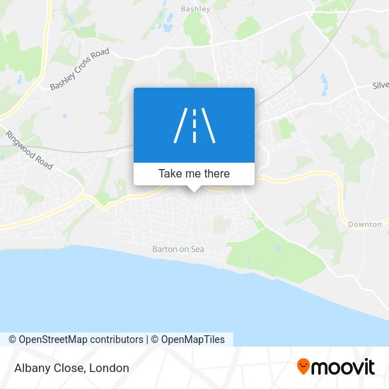 Albany Close map