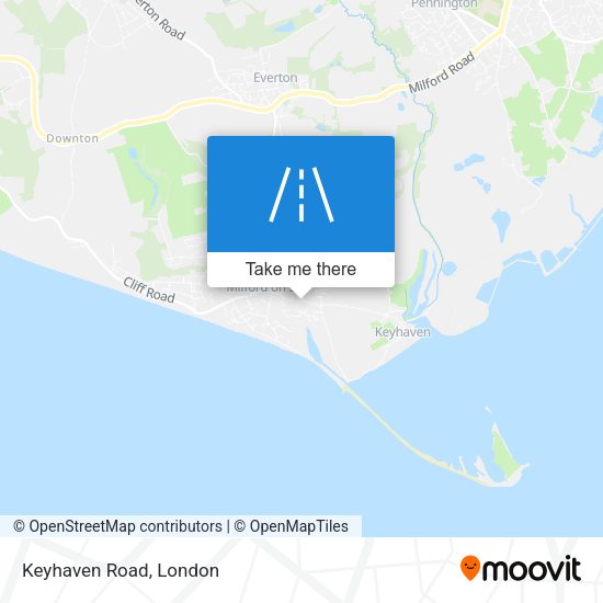 Keyhaven Road map