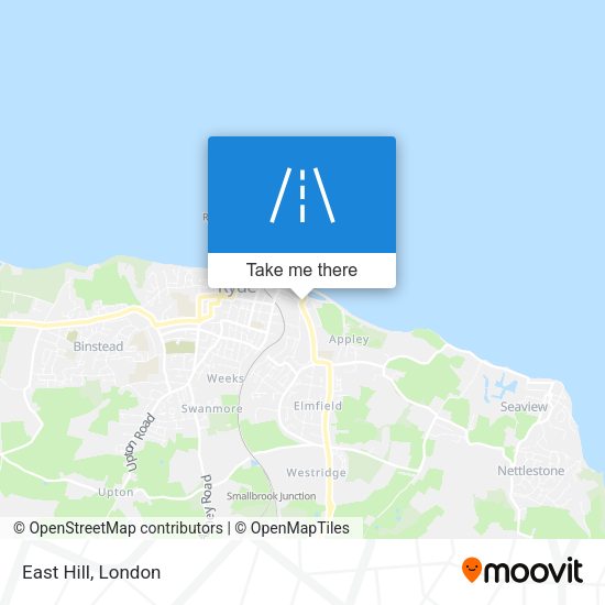 East Hill map