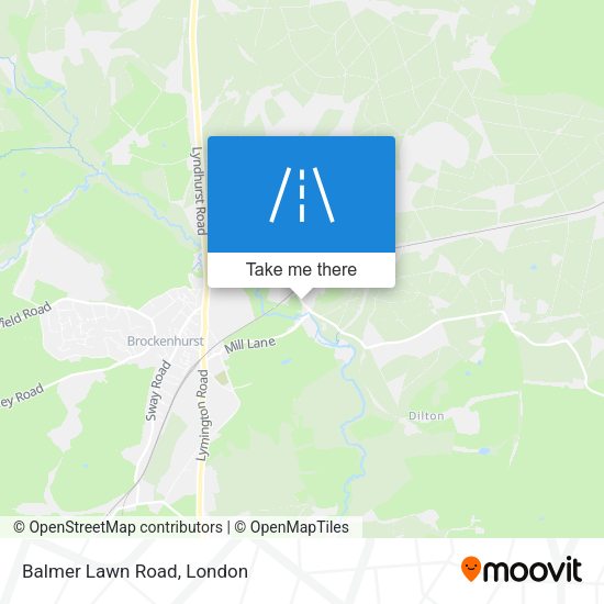 Balmer Lawn Road map