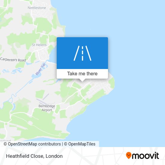 Heathfield Close map