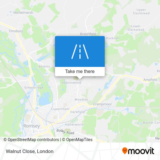 Walnut Close map