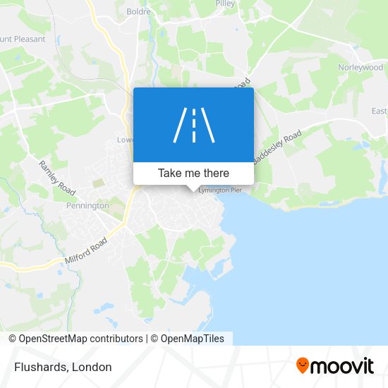 Flushards map