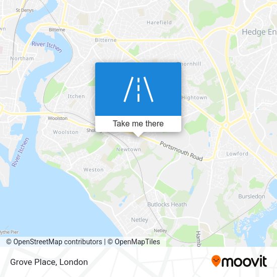 Grove Place map