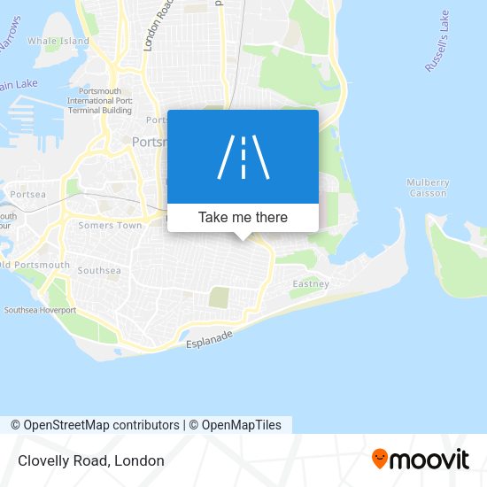 Clovelly Road map