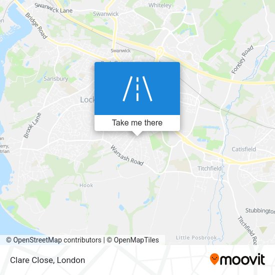 Clare Close map
