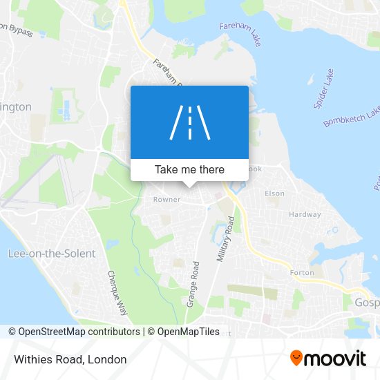 Withies Road map