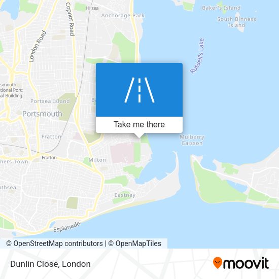 Dunlin Close map