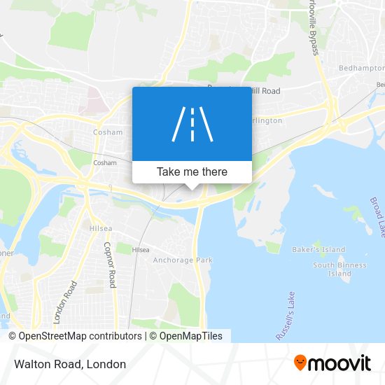 Walton Road map