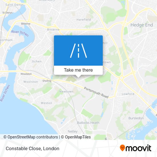 Constable Close map