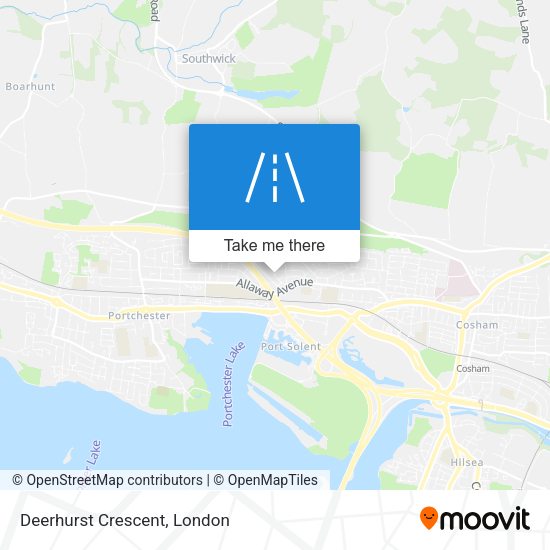 Deerhurst Crescent map