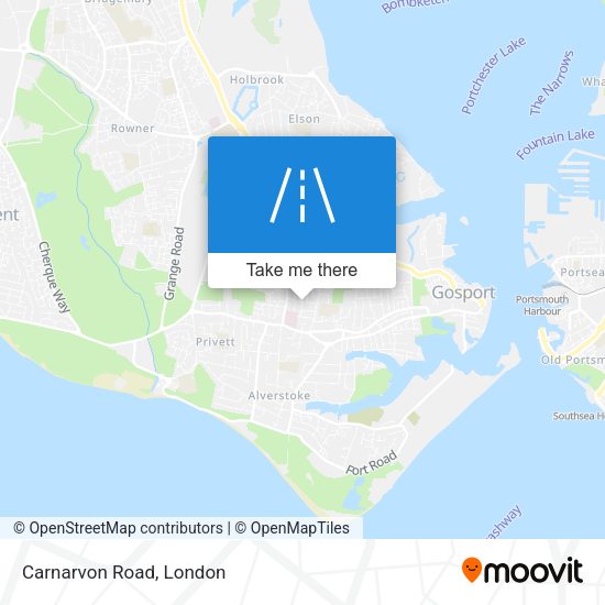 Carnarvon Road map