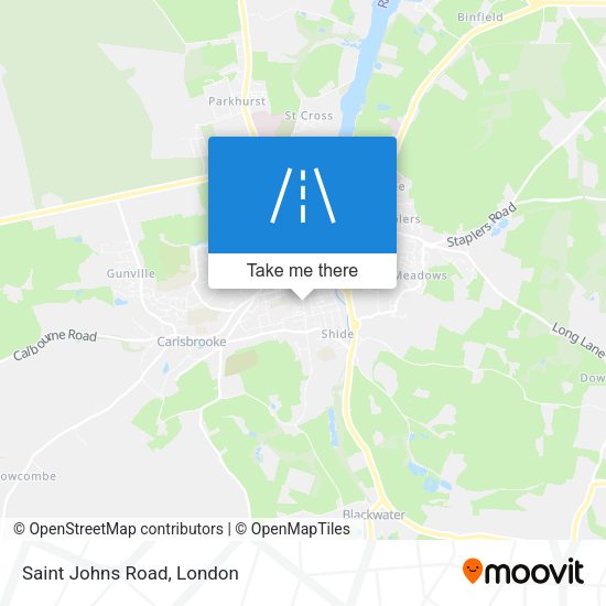 Saint Johns Road map