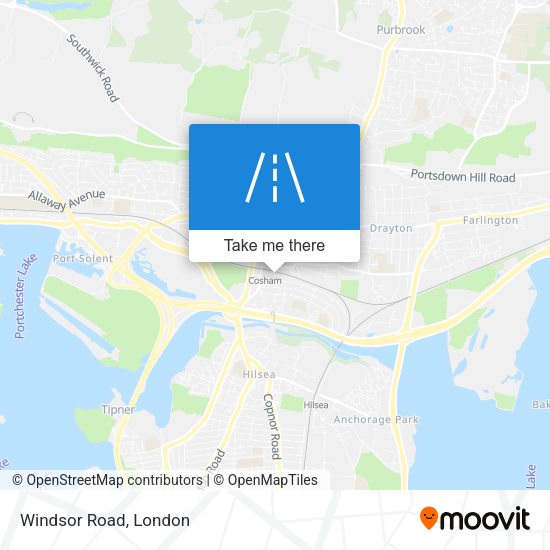 Windsor Road map