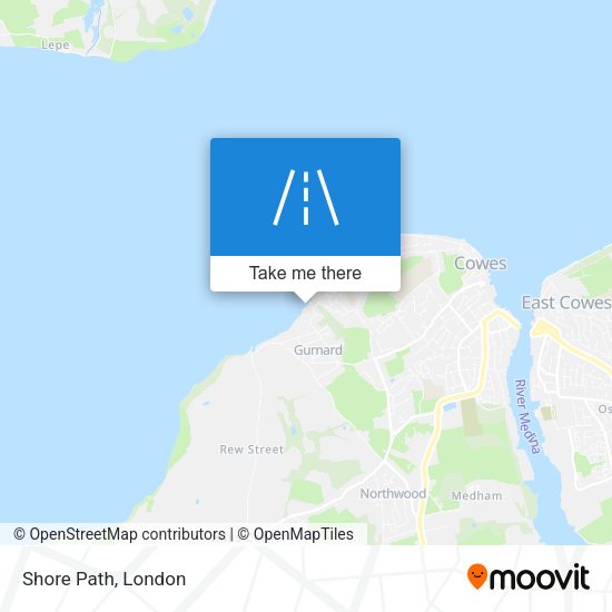 Shore Path map