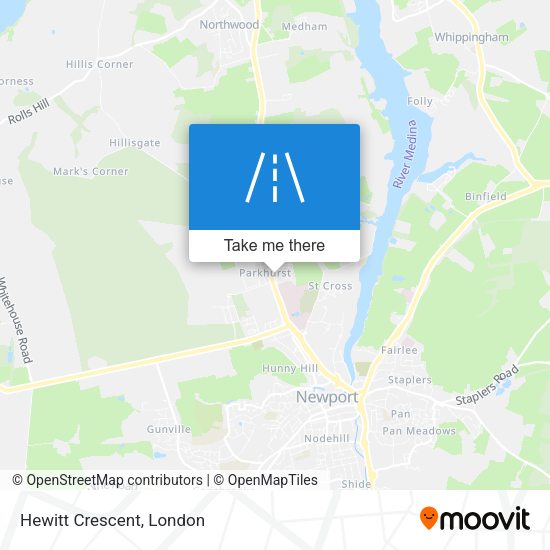Hewitt Crescent map
