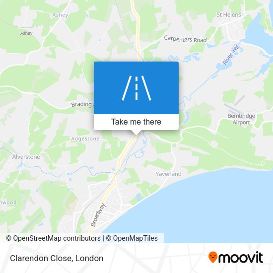 Clarendon Close map