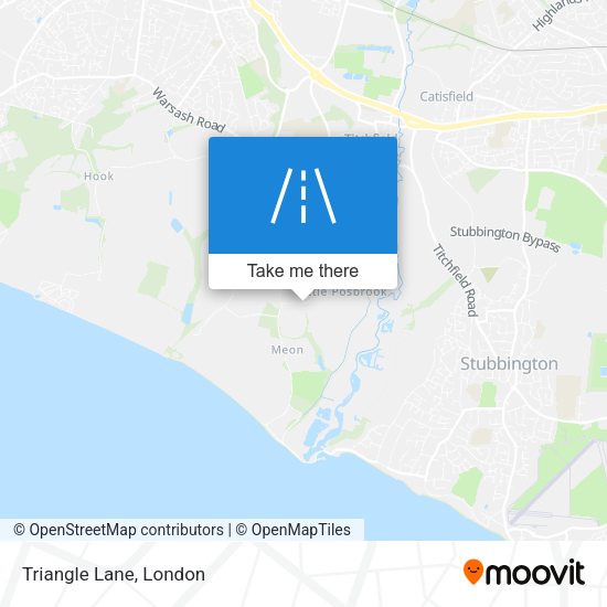 Triangle Lane map