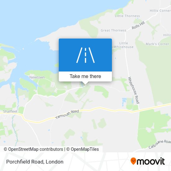 Porchfield Road map