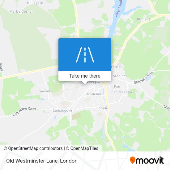 Old Westminster Lane map