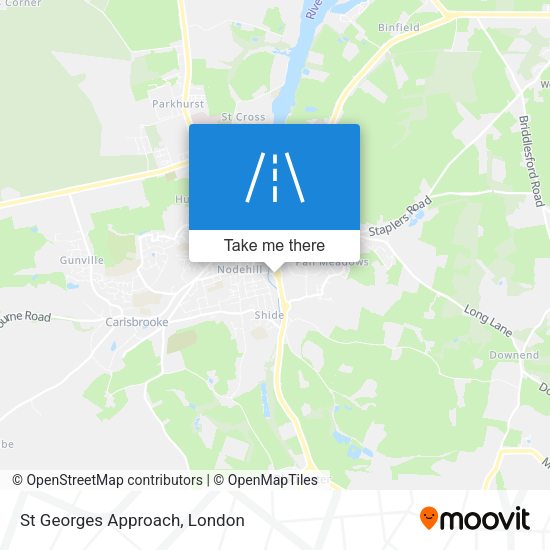 St Georges Approach map