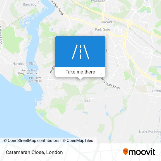 Catamaran Close map