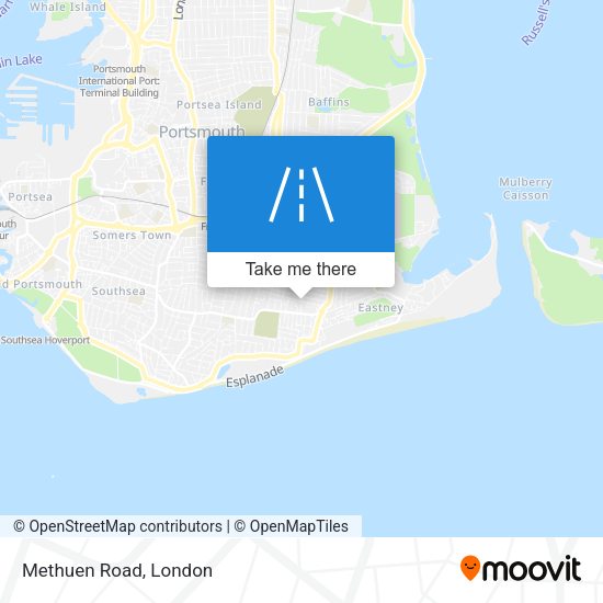 Methuen Road map