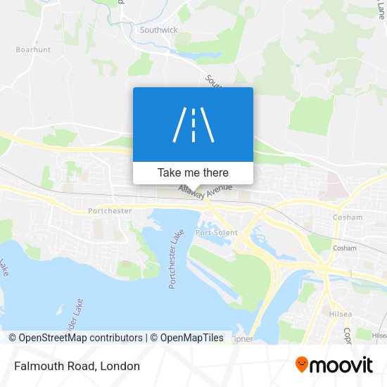 Falmouth Road map