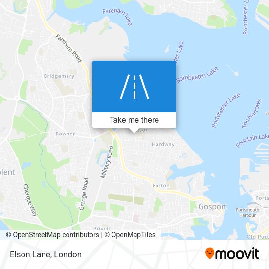 Elson Lane map