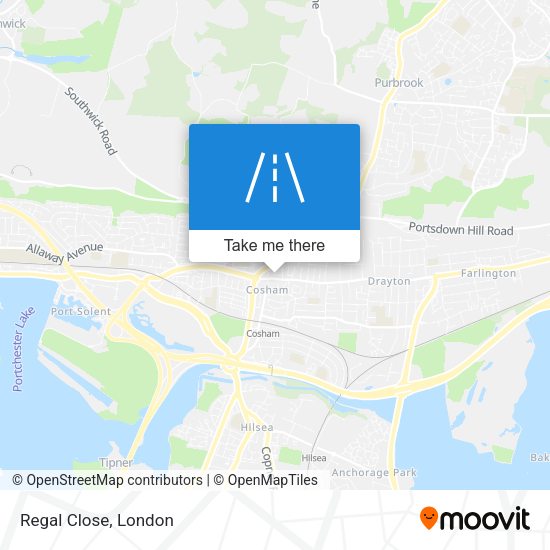 Regal Close map