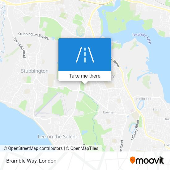 Bramble Way map