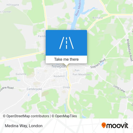 Medina Way map