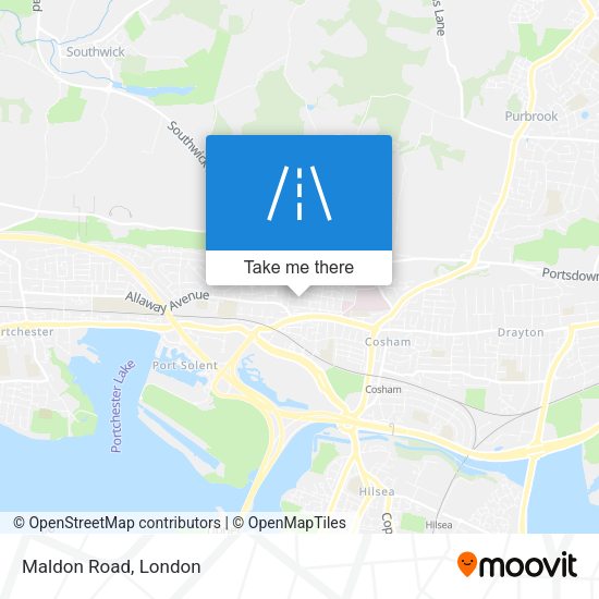 Maldon Road map