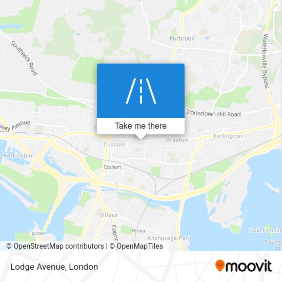 Lodge Avenue map