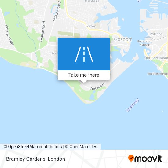 Bramley Gardens map