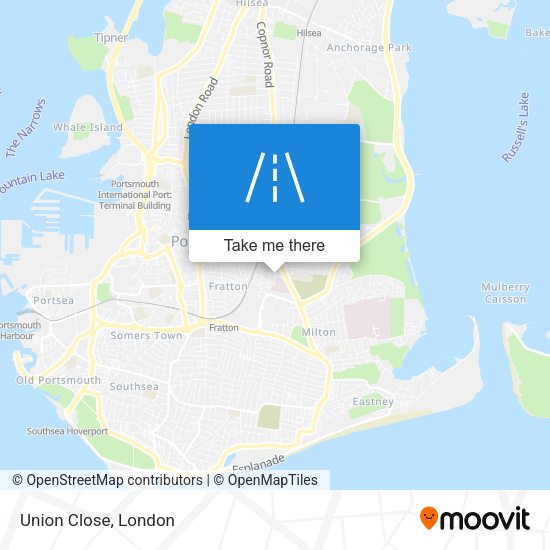Union Close map