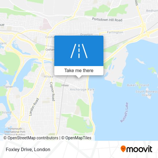 Foxley Drive map