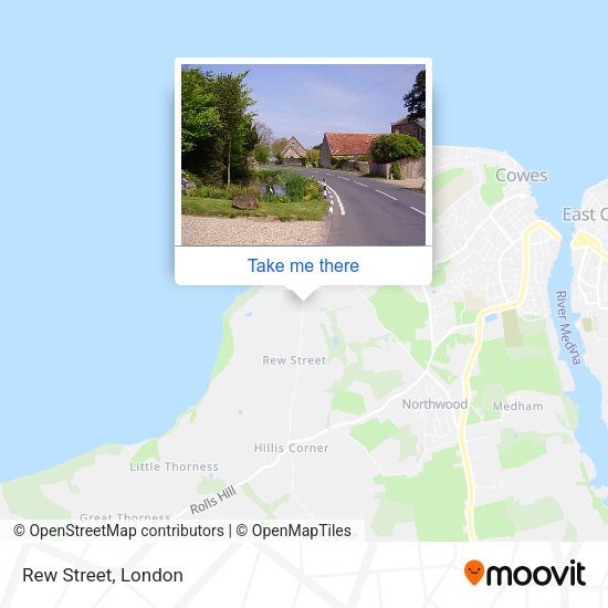 Rew Street map