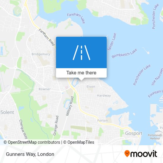 Gunners Way map